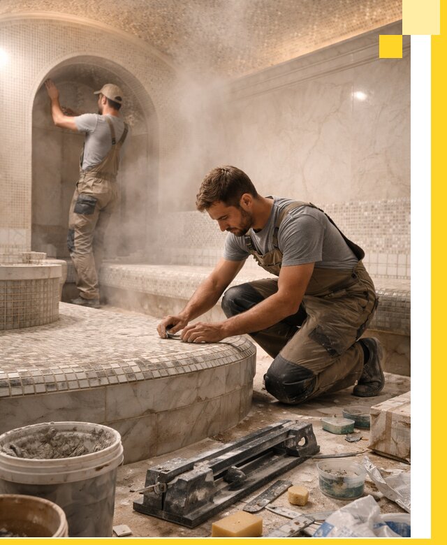 Профессиональный дизайн хамама и SPA под ключ в Туле